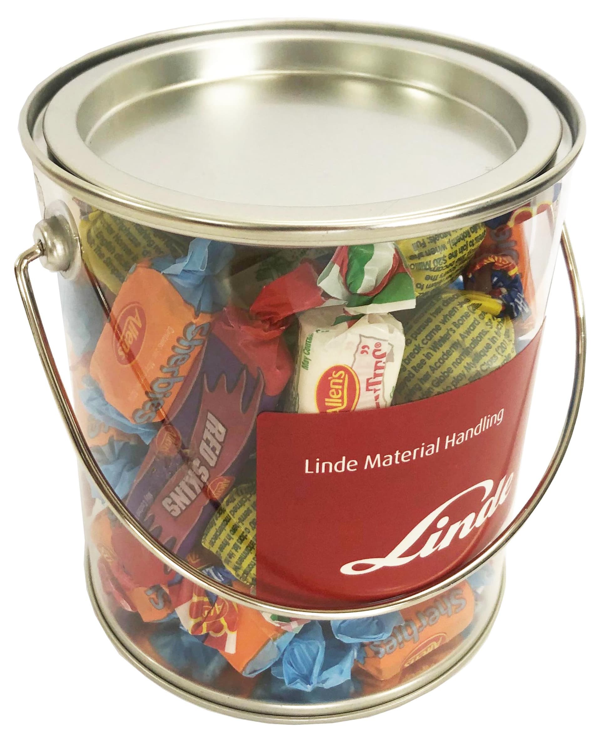 Big PVC Bucket with Allen's Wrapped Lollies 500g