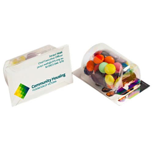 Biz Card Treats with Choc Beans 25g