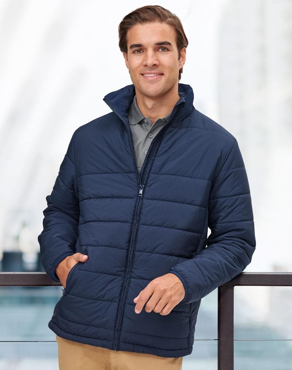 Men's Sustainable Insulated Puffer Jacket (3D Cut)