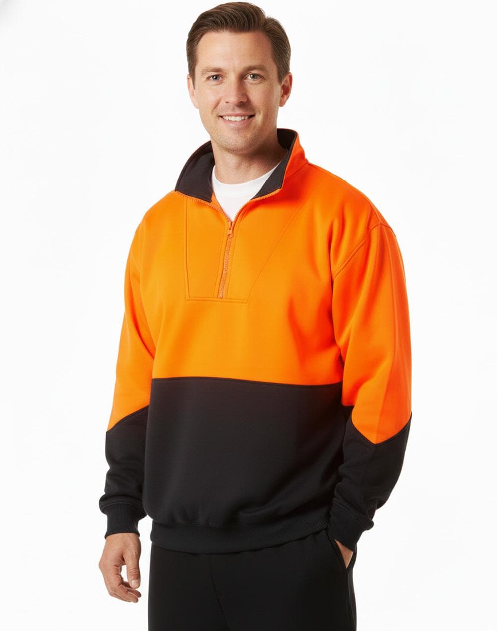 Hi-Vis L/S windcheater collar