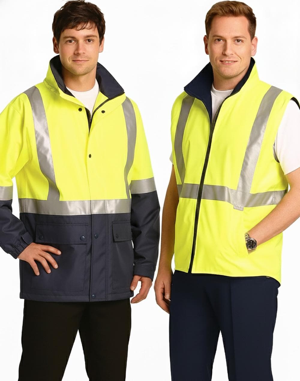 Hi-Vis Three in One Safety Jacket with 3M Tapes