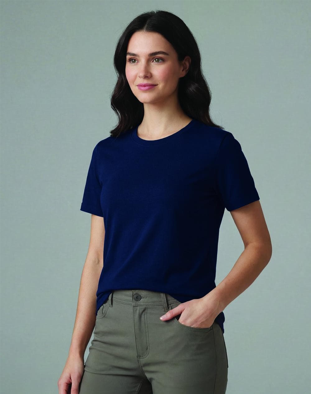 Ladies' Premium Cotton Face S/S Tee Shirt